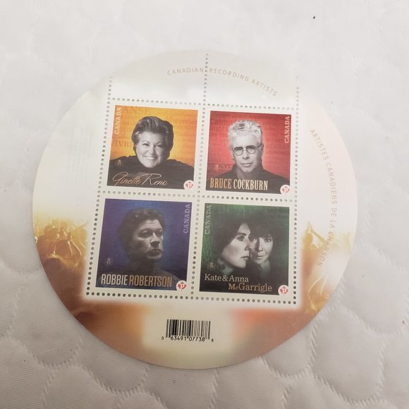 Canada Post Musician Stamps- Kate & Anna McGarrigle, Bruce Cockburn - Picture 3 of 6
